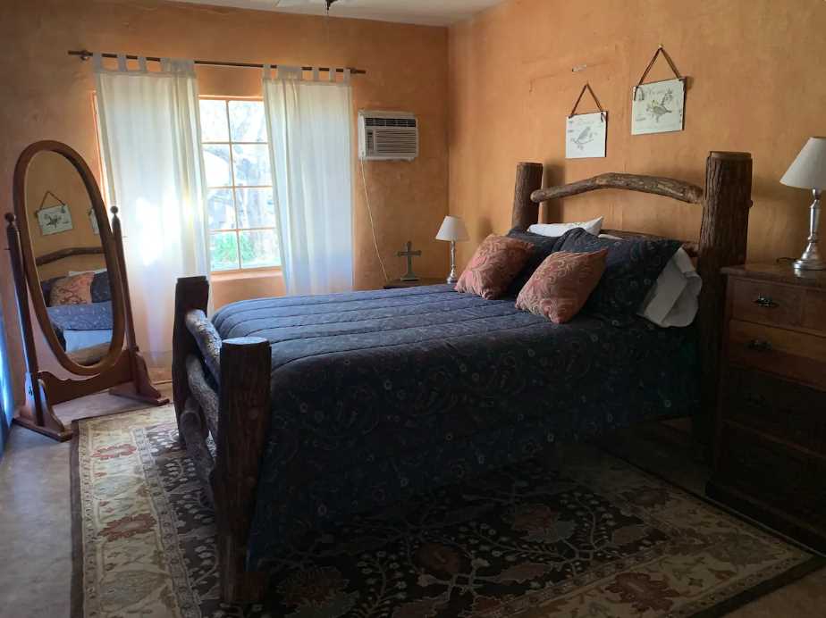                                                 Here's another roomy and plush queen-sized bed in one of Casa del Rio's four bedrooms.