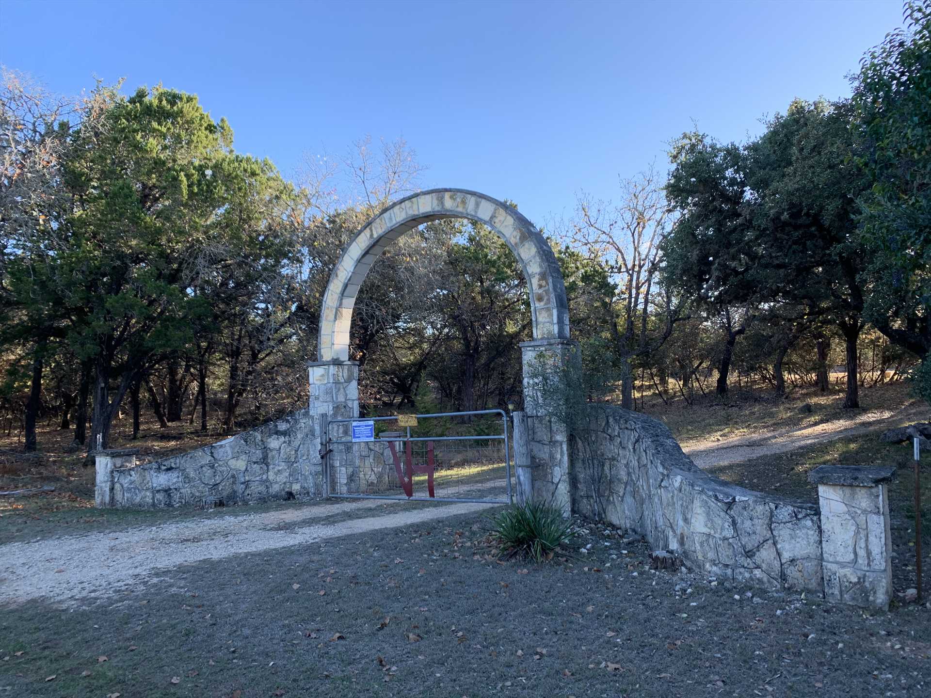                                                 The moment you see the distinctive stone gate at the River Home's entrance, you'll know you're in for something special!