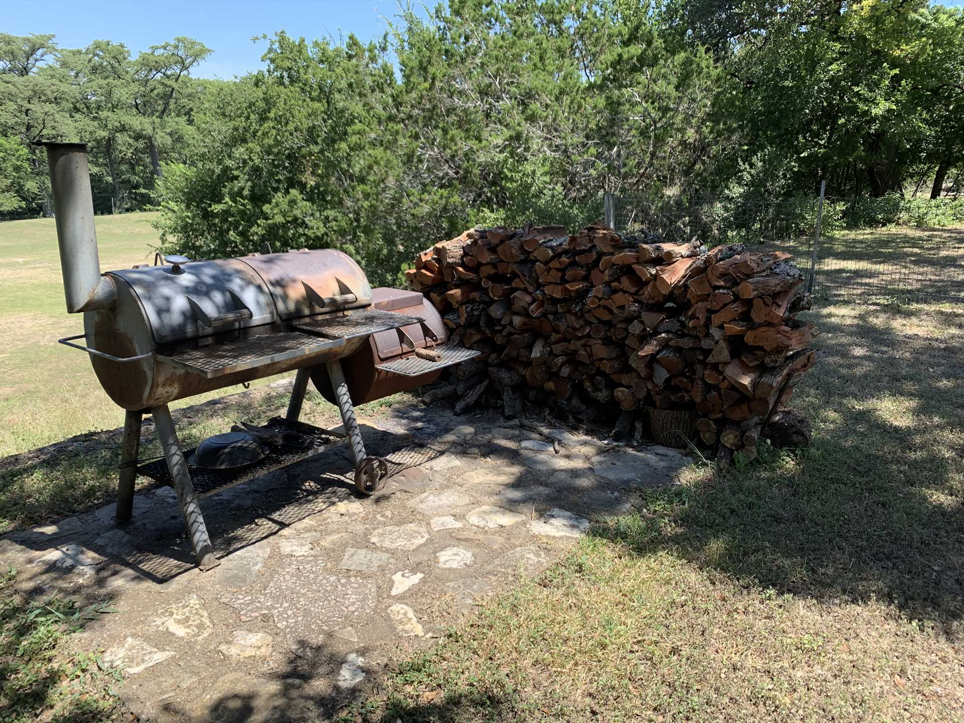                                                 Bring along your charcoal, wood chips, and BBQ skills! It's not Texas without a hearty BBQ.