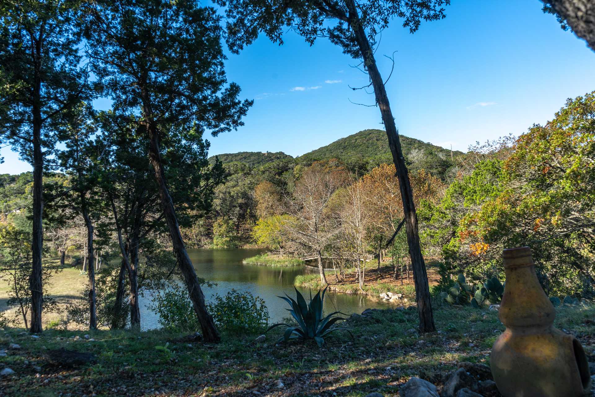                                                 You'll have shared access to the lake on the property, but there's plenty of fun and natural beauty to go around!