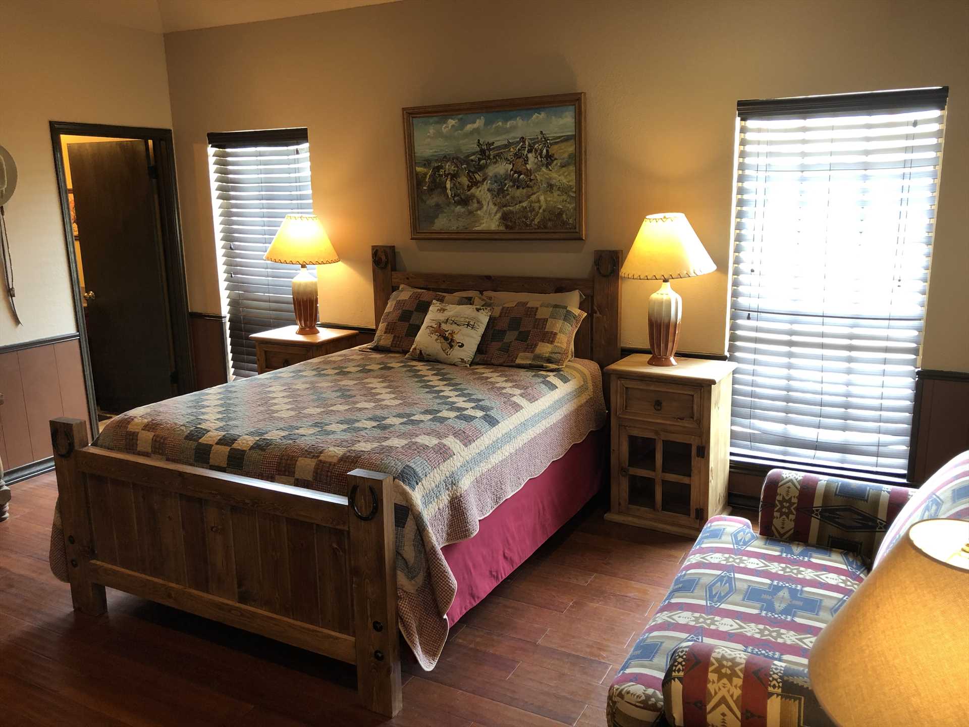                                                 Nighttime comfort on queen and twin beds, with comfy and clean bed and bath linens provided.