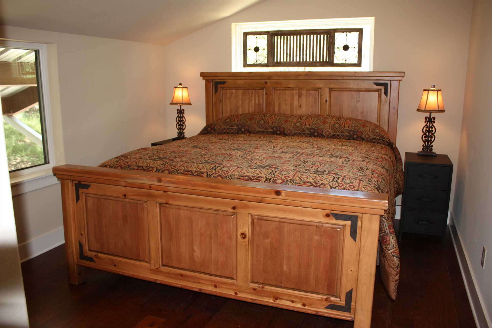                                                 Another plush king-sized bed is located in the second bedroom, providing sumptuous rest for two guests.