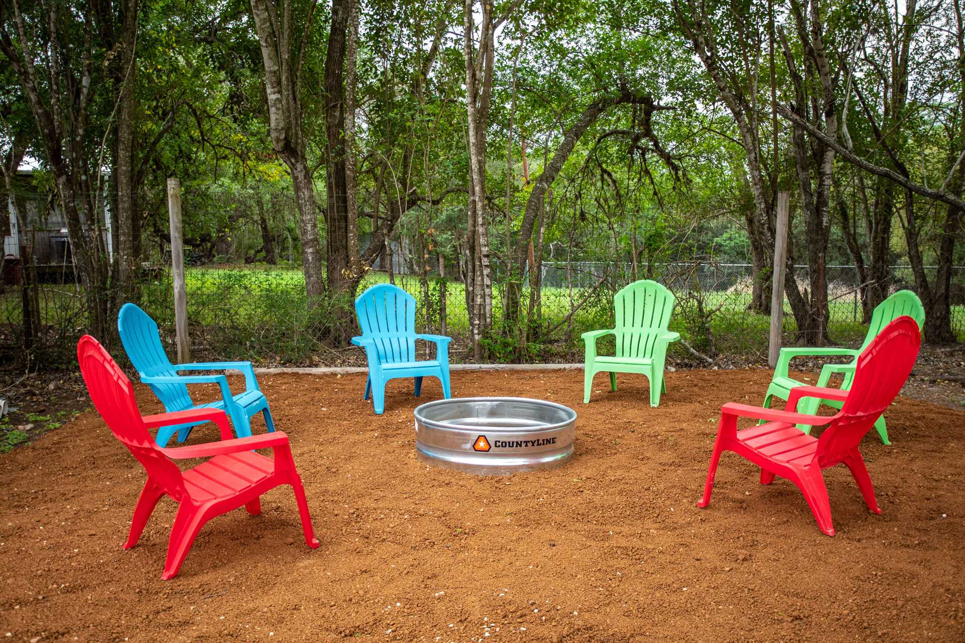                                                 Relax, admire the local wildlife, stargaze, and enjoy good company around the fire pit! There's even more outdoor seating around the picnic table nearby.