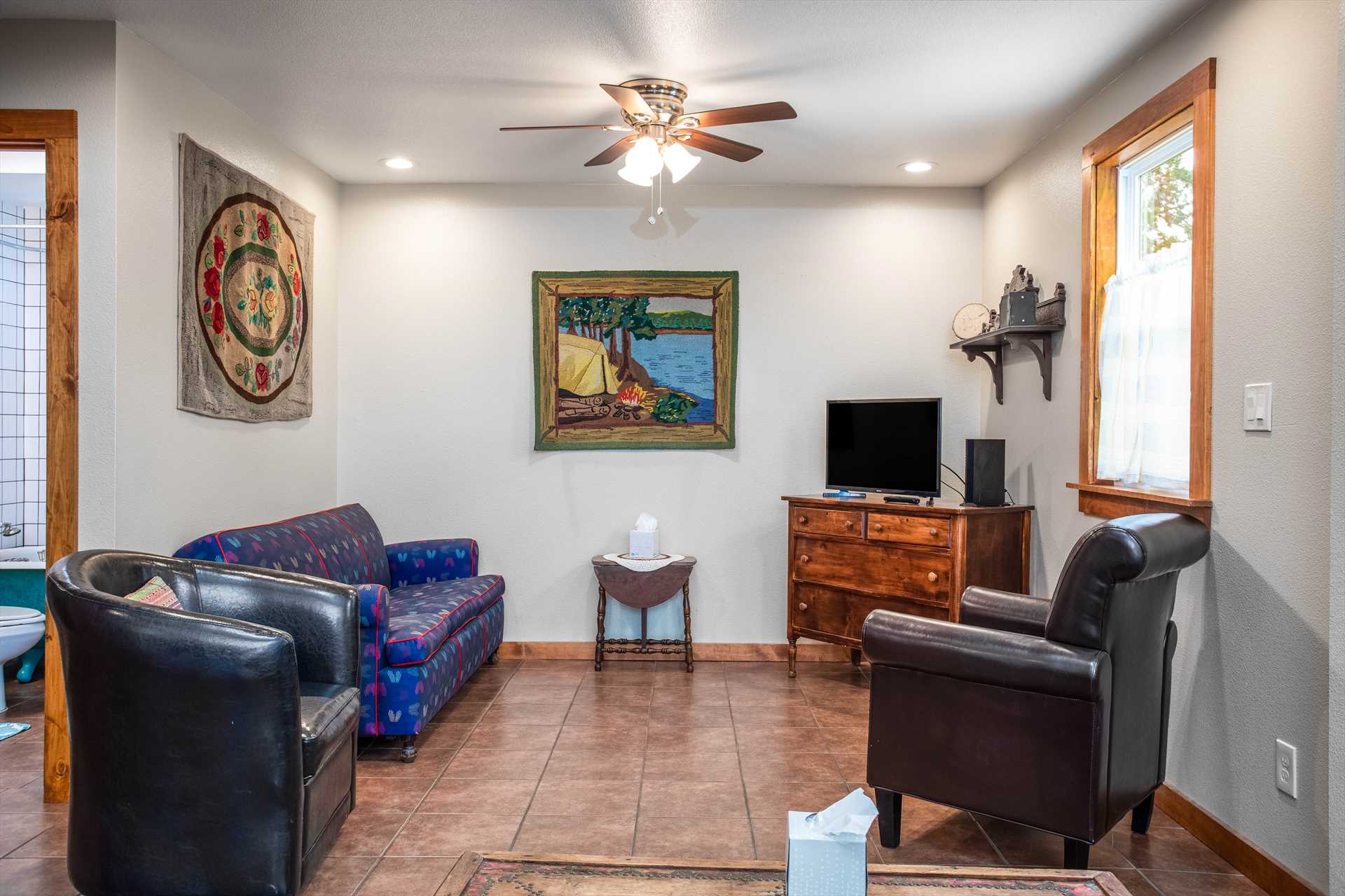                                                 Colorful and tasteful decor and furnishings make Abbott's Bandera River House an inviting and comfortable guest home.
