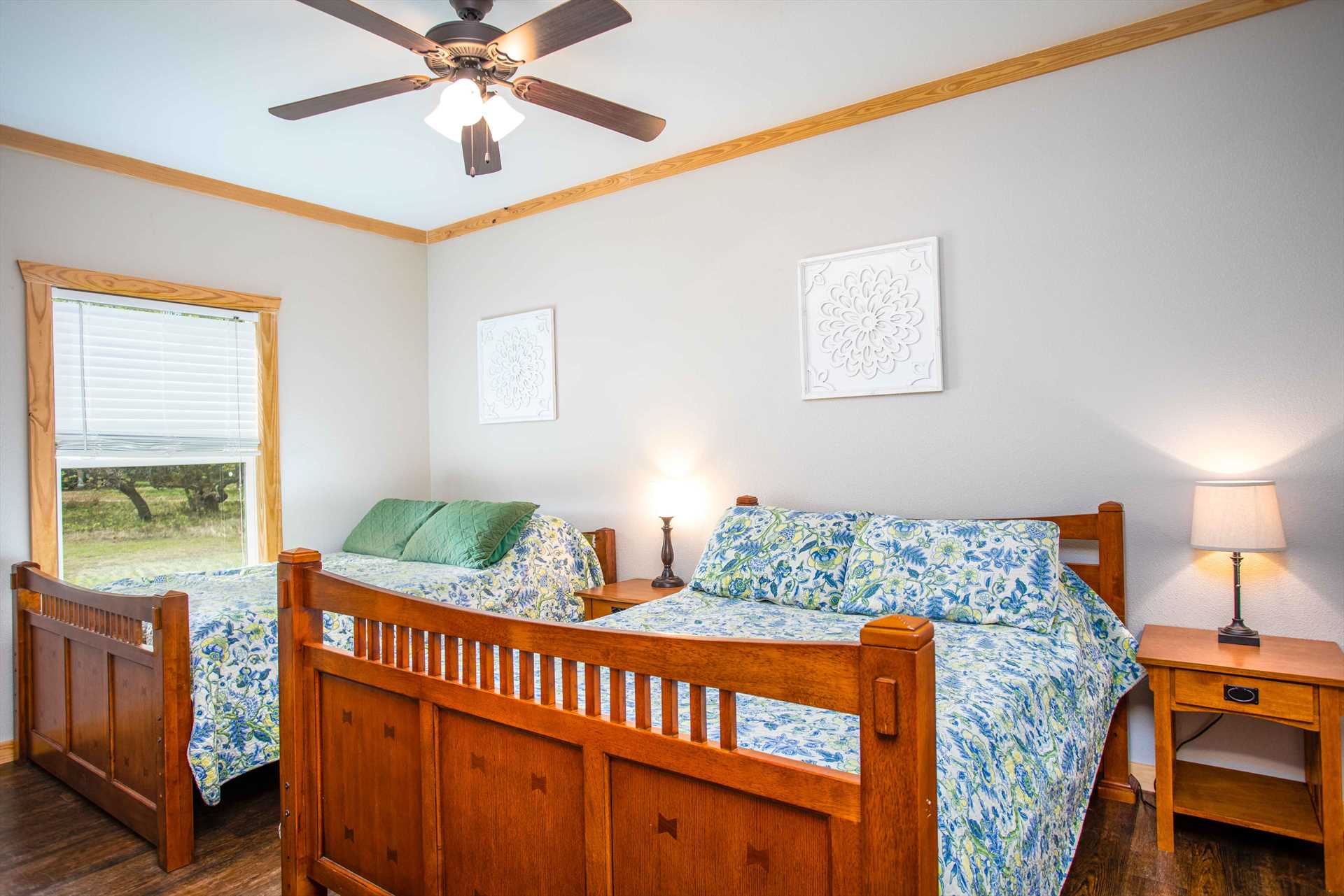                                                 Two plush and comfy full-sized beds in the second bedroom offer restful slumber after an adventurous day!