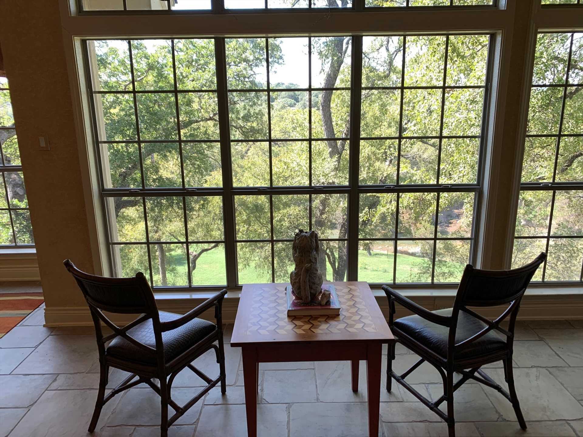                                                 Our guest Branelle shared the view she had from the living area: 