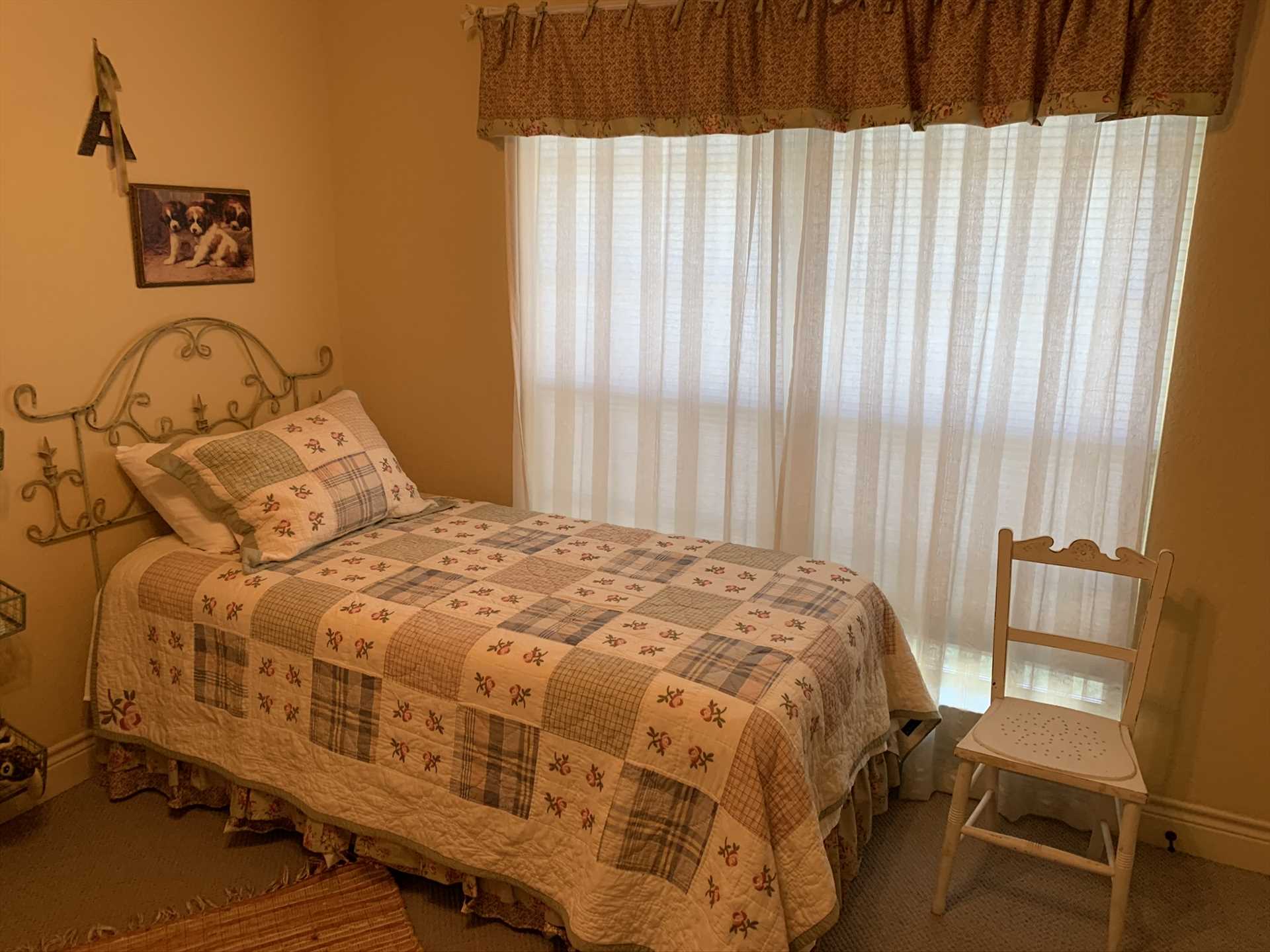                                                 Rounding out the comfortable sleeping accommodations are two twin beds in the third bedroom.