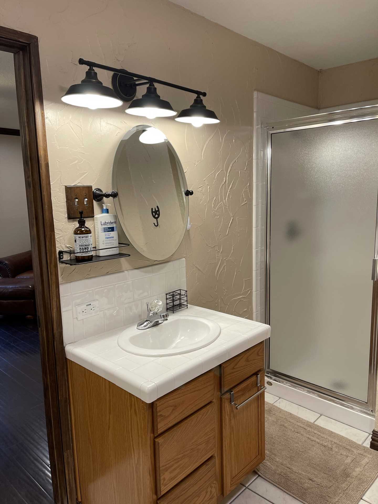                                                 The three full bathrooms at the retreat are also fully supplied with all the linens your crew will need.