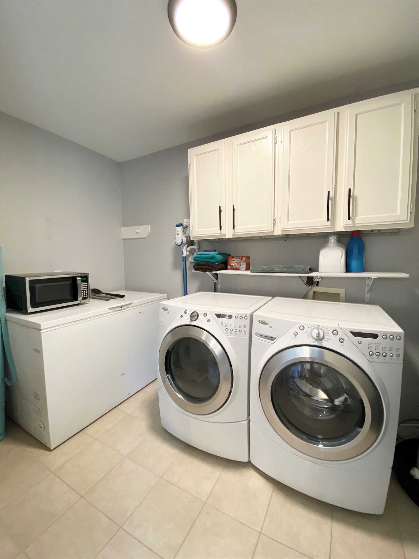                                                 With a convenient utility room, you won't have to worry about laundry piling up!