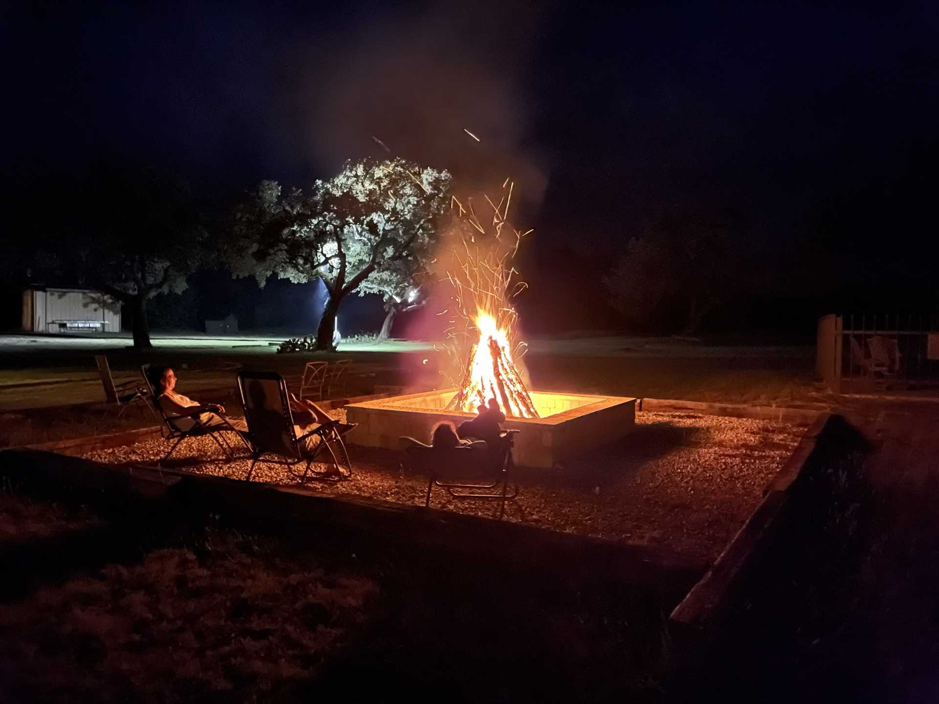                                                 Enjoy snacks and friendly conversation around the fire pit! This location is also incredible for wildlife watching and stargazing.