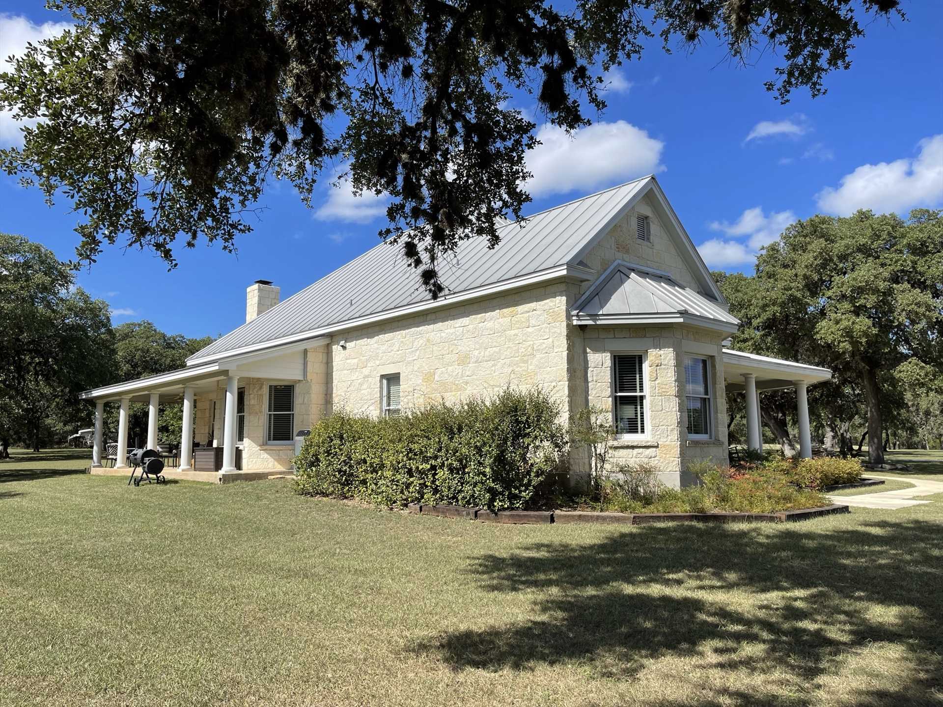                                                 Welcome to LaGaye Ranch, your Hill Country getaway! There's comfortable space here for up to eight guests.