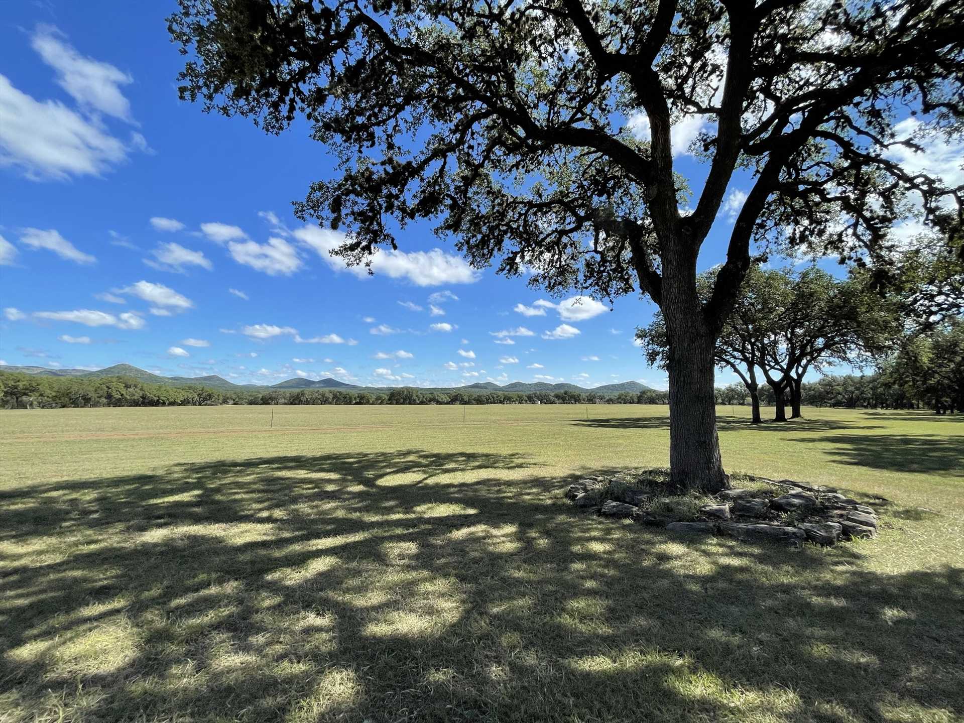                                                 Decompress in the fresh Hill Country air amid the stunning views at LaGaye Ranch!
