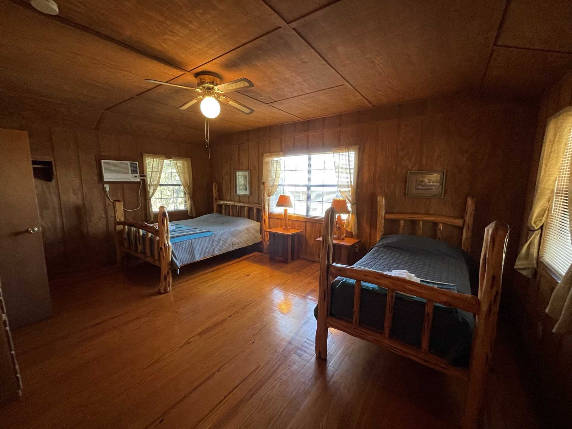                                                 A queen and twin bed in Redbud Room #11 provide restful slumber for up to three, and clean bed liens are also included.