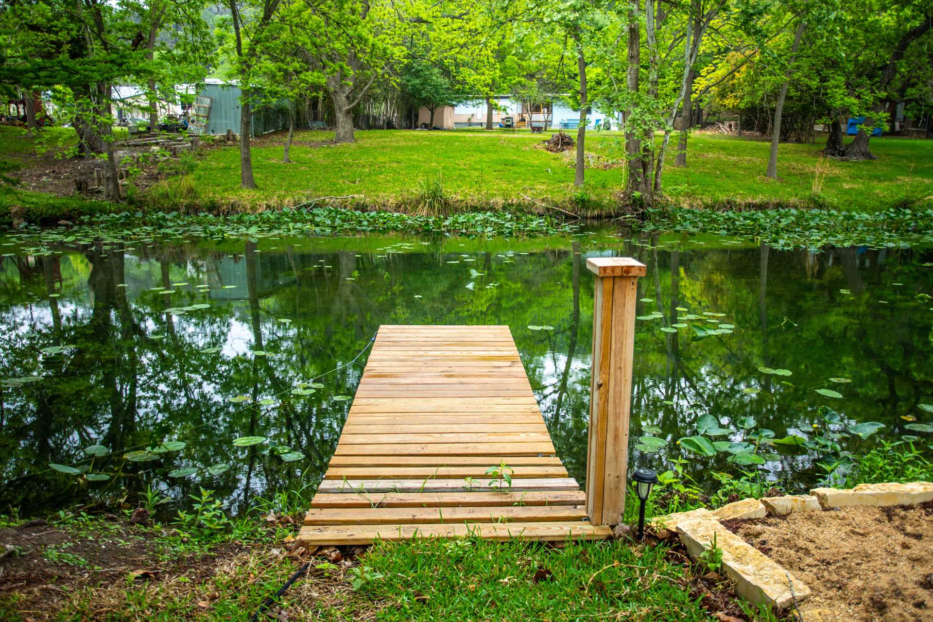                                                 This convenient and private dock on Turtle Creek is your gateway to swimming, kayaking, tubing, and more!