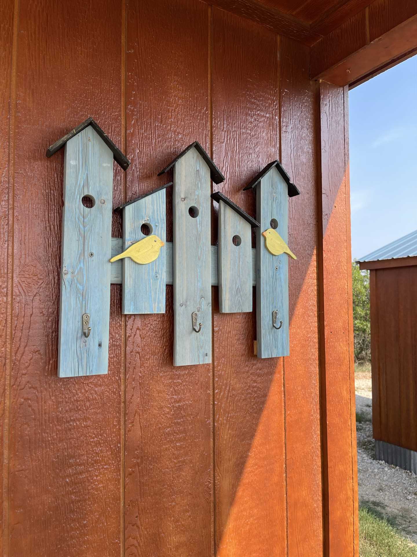                                                 This whimsical birdhouse decor lets you know you've found your home in the Hill Country!